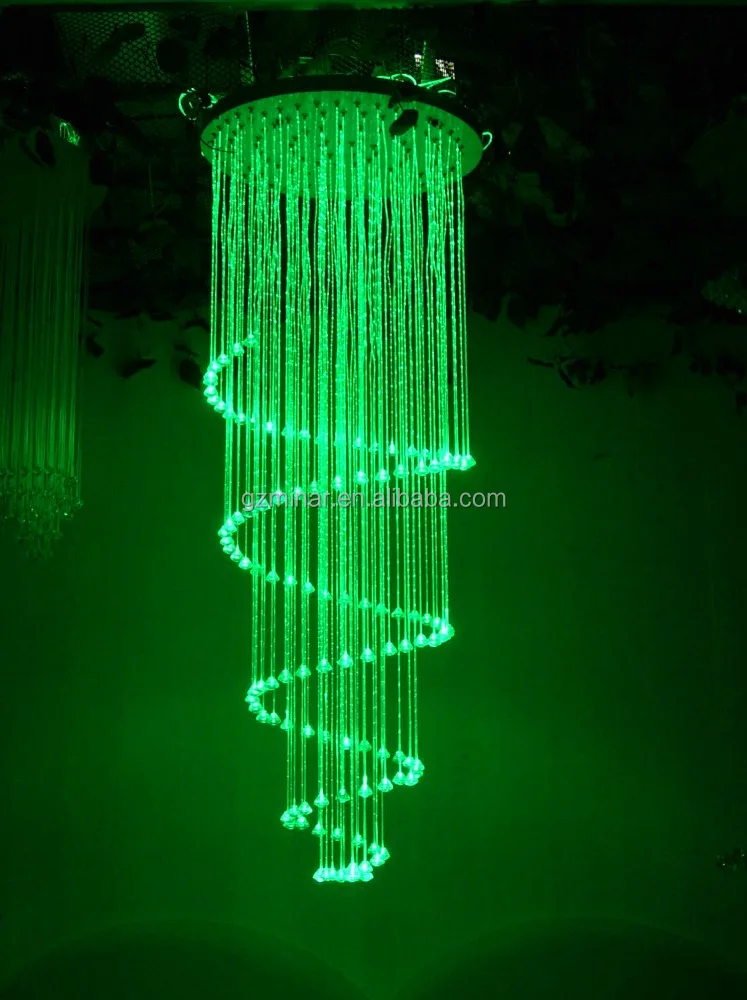 Заводская индивидуальная Современная хрустальная светодиодная оптоволоконная Люстра для отеля