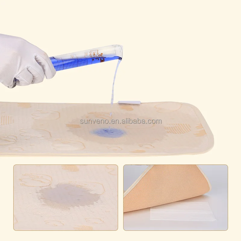 
SUNVENO Baby Changing Pads 5 Layers Newborn Changing Mat Covers Waterproof Changing Mat For Crib Diaper Reusable Durable 