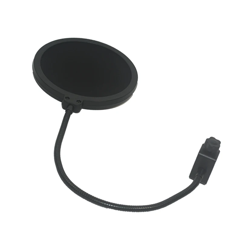 
Professional Black Studio Microphone Filter Round Shape WindScreen Mask Shield 