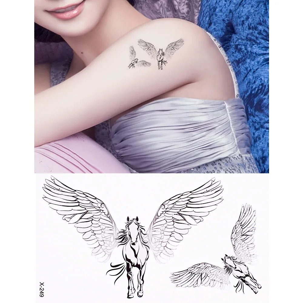 
Rose Art Design Elegant Temperament Tattoo Stickers 