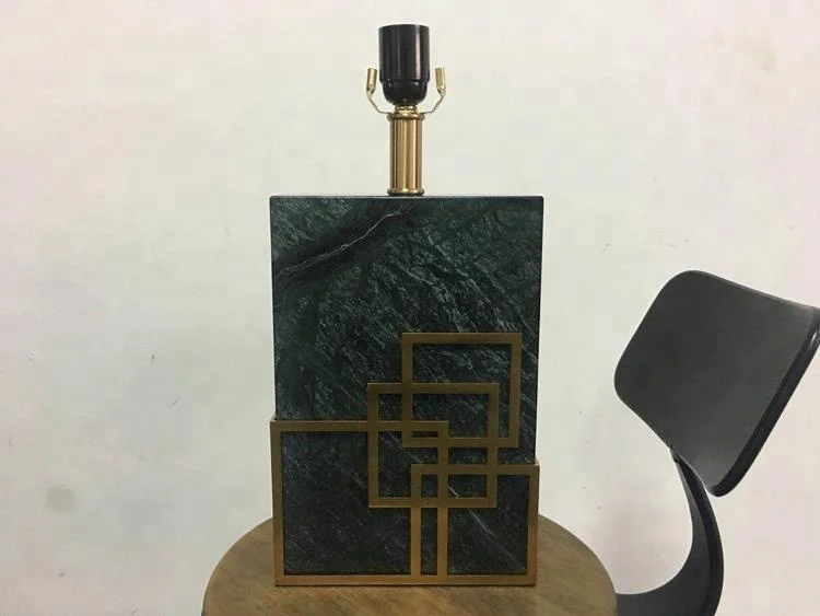 Элегантная прикроватная настольная лампа для украшения тканевой лампы и Мраморный держатель