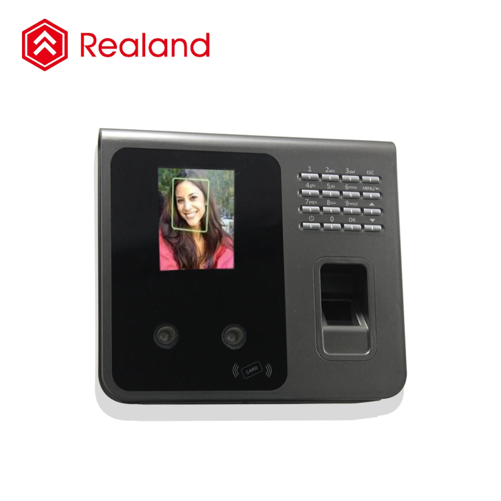 Realand F391 Professional Face Recognition Biometric Fingerprint Time Attendance System Optional WIFI