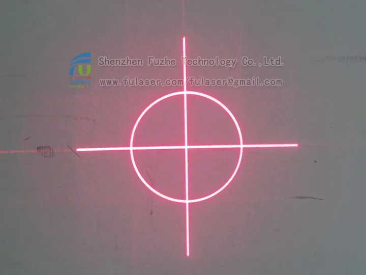 FU650SZYQ100-GD16 <1mW Diffractive optical (DOE) Viewfinder (Circle + Cross) pattern doe pattern laser