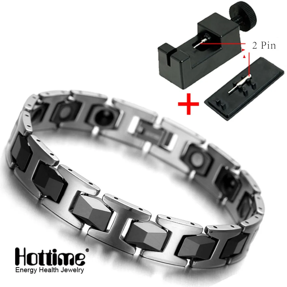 New Arrival Tungsten Black Ceramic Custom Made Bracelet