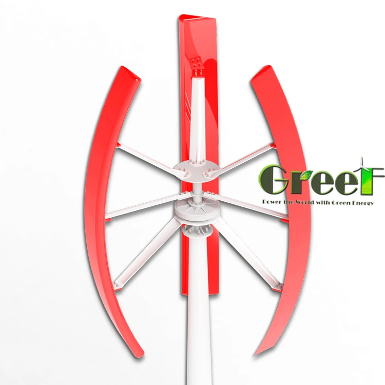 Greef Energy 2kw low start wind speed vawt roof mounted wind turbine