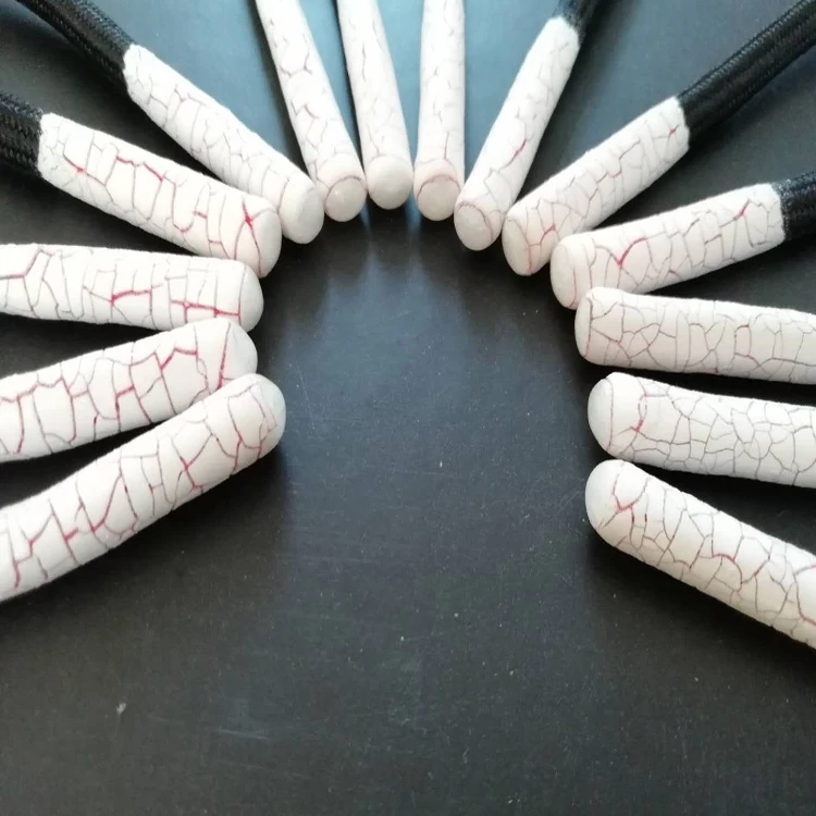 Customized design silicone  printed drawcord for fashion clothing