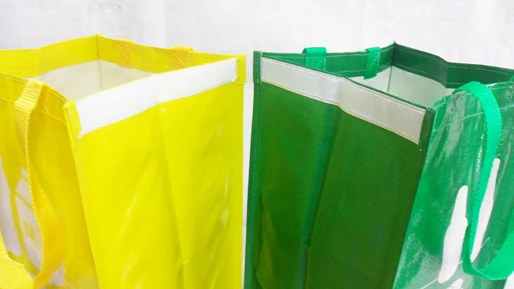 Three pieces PP Woven Garbage Bag Garbage Sorting Bags Garbage Classification