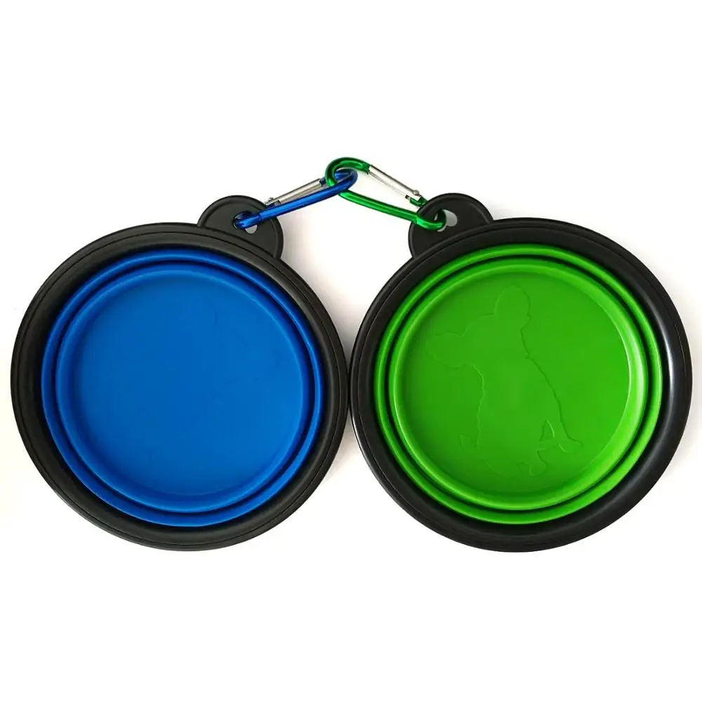 Collapsible Travel Silicone Dog Bowl Portable Food Bowl