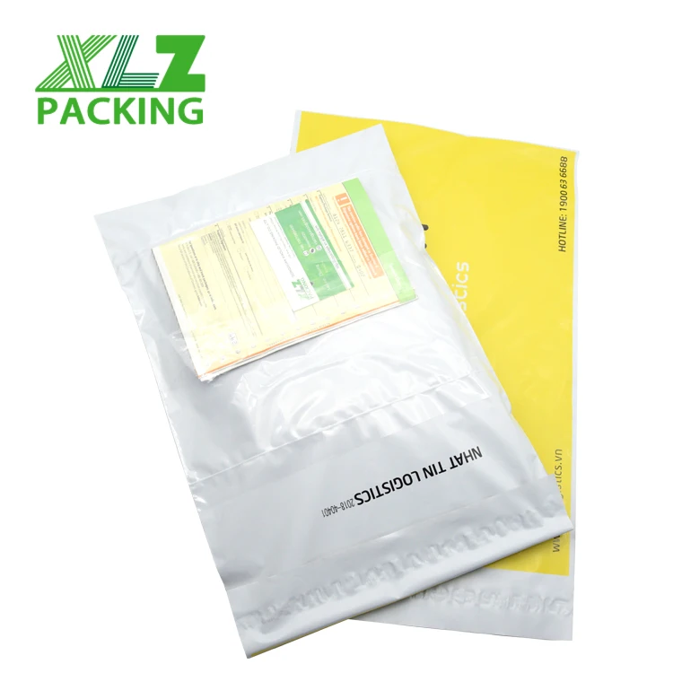 custom courier mailer bags with pockets/courier plastic flyer bag with pouch