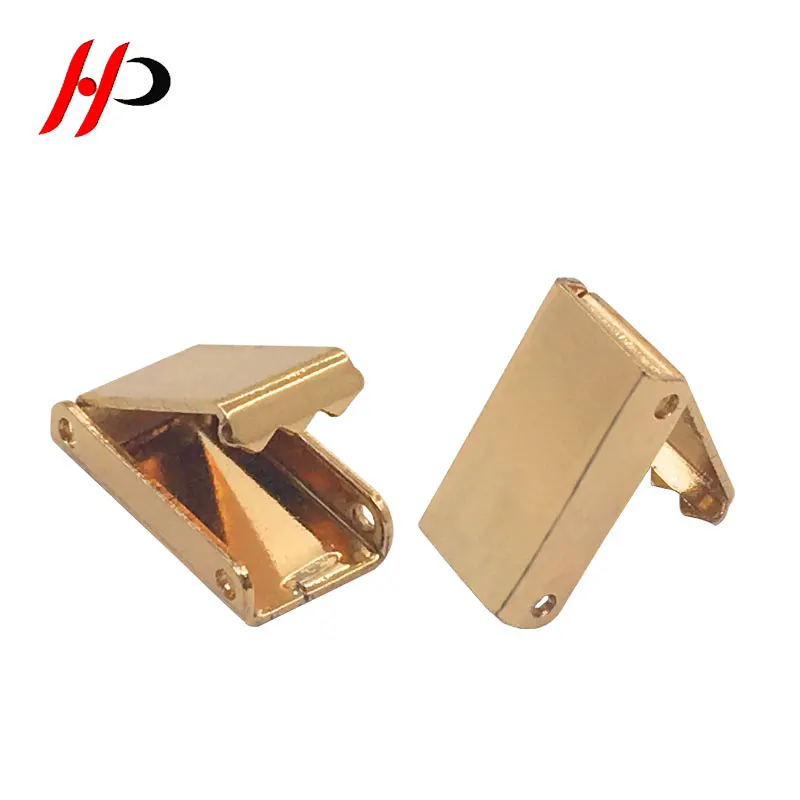 Leather Ribbon Connector Gold 25Mm Metal Crimp End Fold Over Clasps Cord End Clips For Diy