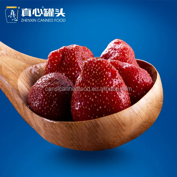 
China Famous Brand Canned Strawberry Canned Fresh fruits for Supermarket in Mason Jars in 680g 