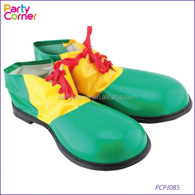 Masquerade costume accessories clown shoes clown dress up PVC big round shoes exaggerated clown shoes