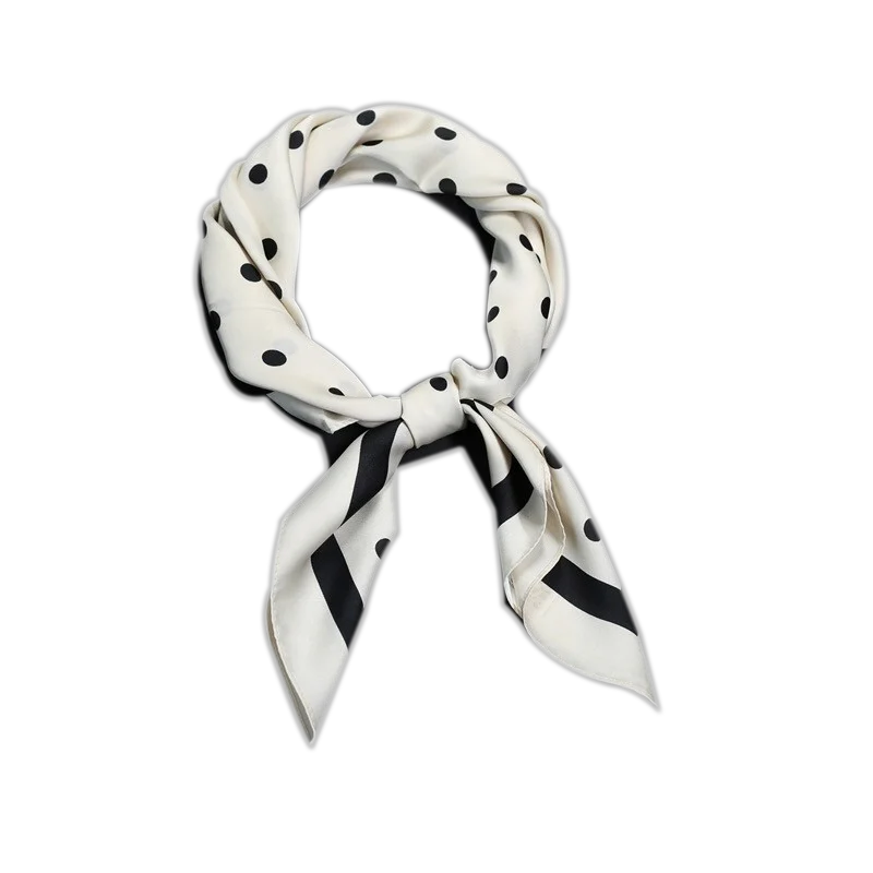 Versatile Lightweight Scarf For Women Spring Black Scarves Shawl Wraps Pattern Neck Scarf