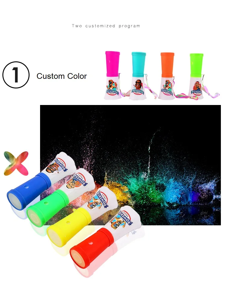 
china supply plastic cheerleading horn sport air horn for football game 