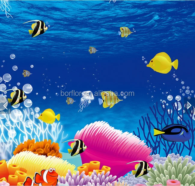 Look!! Removable sticker attractive 3d pvc flooring best quality vinyl decor pvc roll sheet floor lowes linoleum