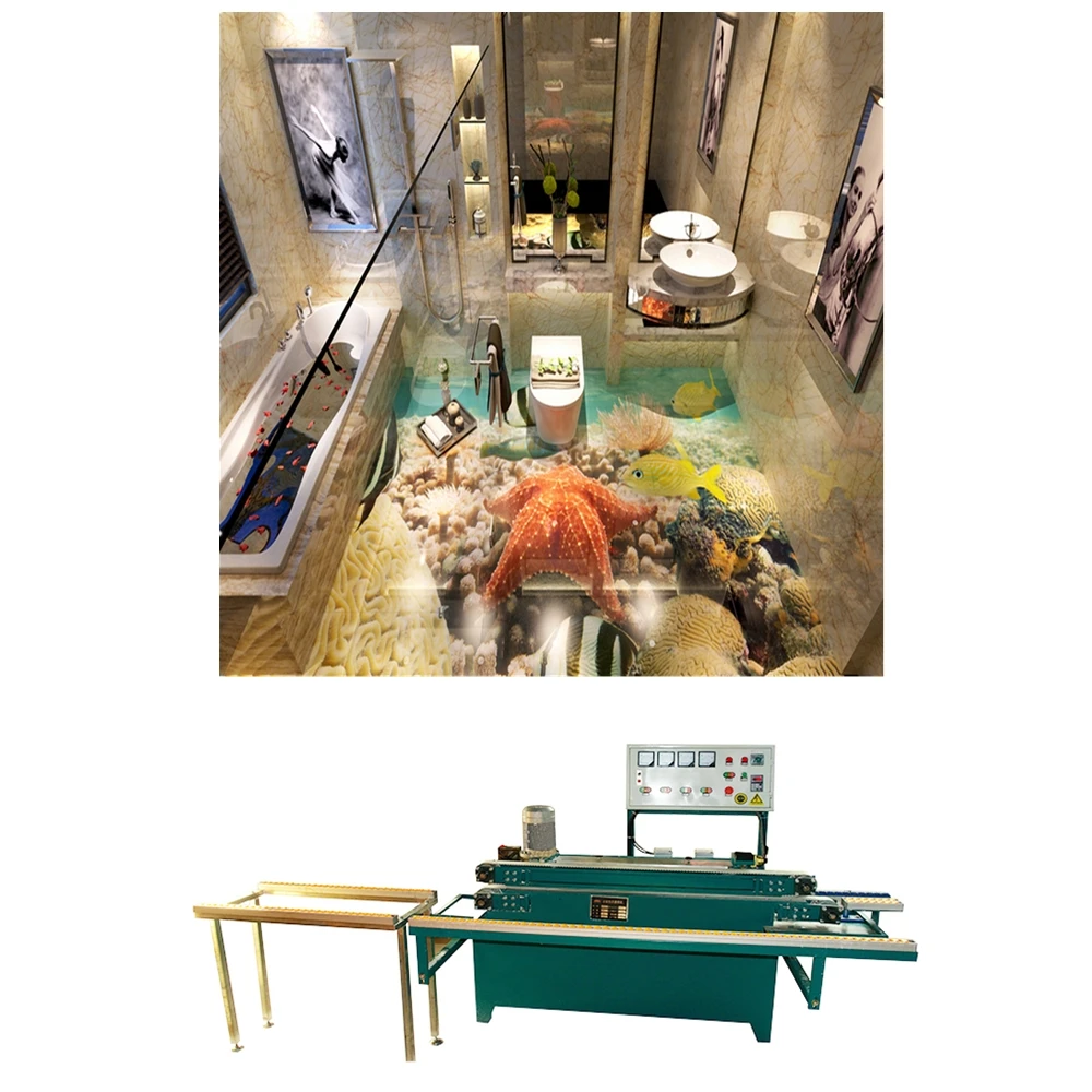 3D image tempered glass wall tile oven machine  for small production line