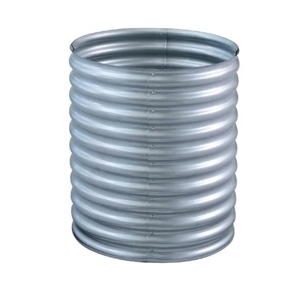 New style Galvanized steel raised round garden bed for vegetable flower planter edge elevated garden bed