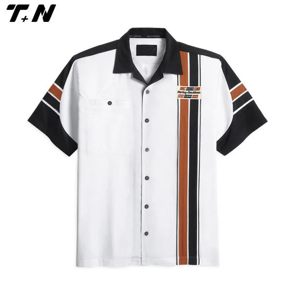 Motor racing button shirts wholesale