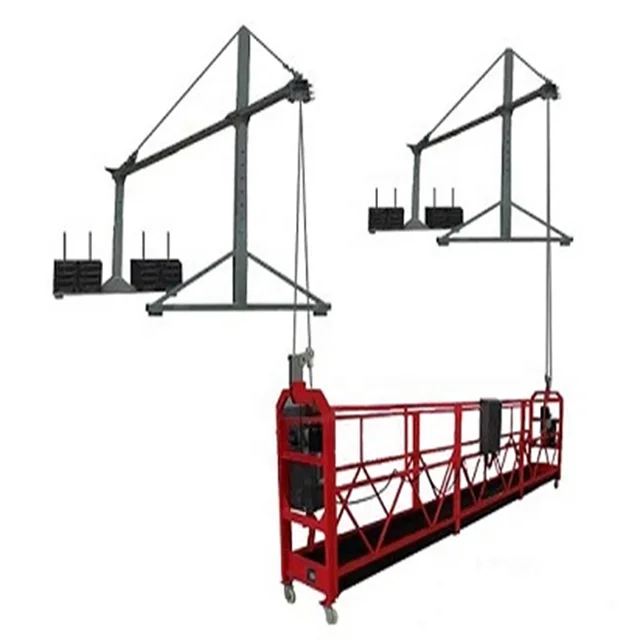 
high demands of ZLP630 spray painted steel suspended platform 