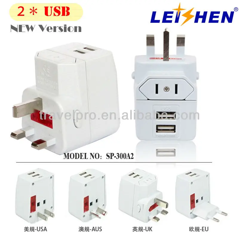 новое прибытие двойной usb univerval socket стены дороёное зарядное устройство адаптер 3 на 1 2 чтения 2.1a