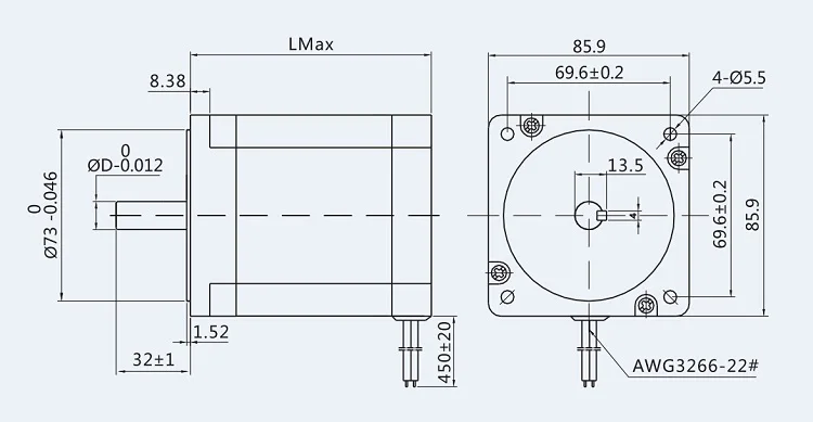 JMC 3-фазный Электрический мотор nema 34 цифровой шаговый сервопривода для станка с ЧПУ комплект