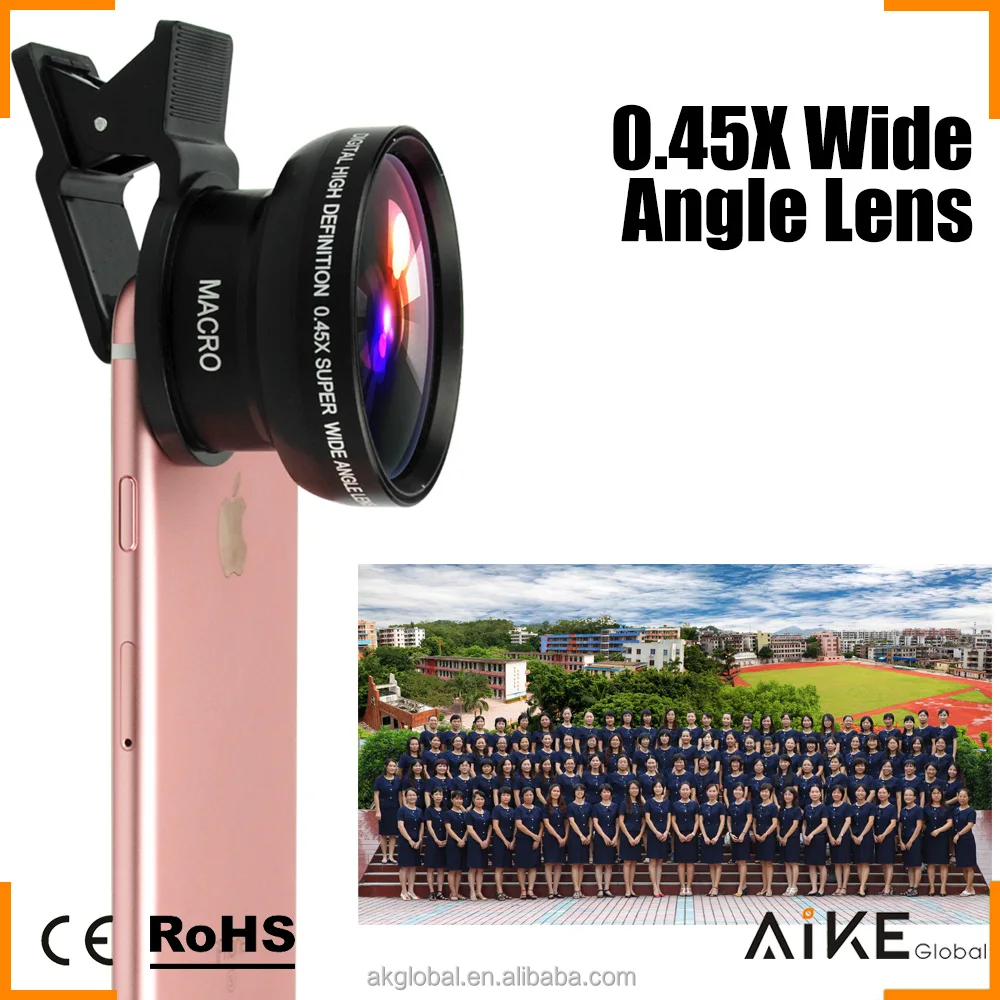 2021 top seller Extra Camera Lens 0.45X Super Wide-Angle 15X Macro 2in1 lens kit
