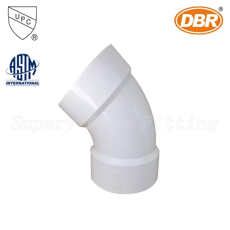 B2C Online Shop SUPERY CPVC Fittings Names 45 Degree Elbow