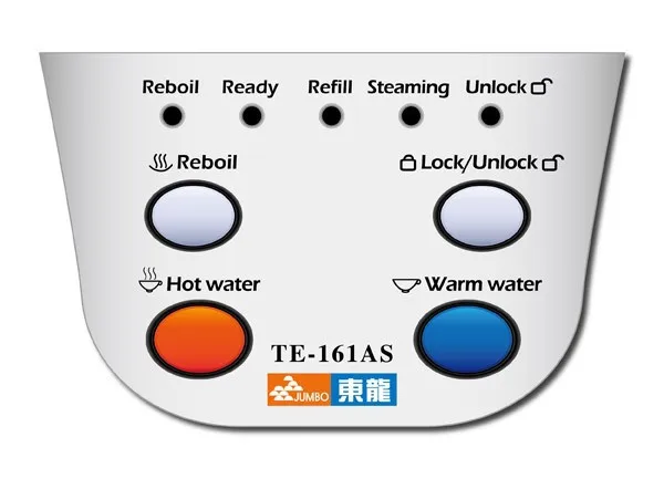 Pump dispenser hot and warm type with safety lock