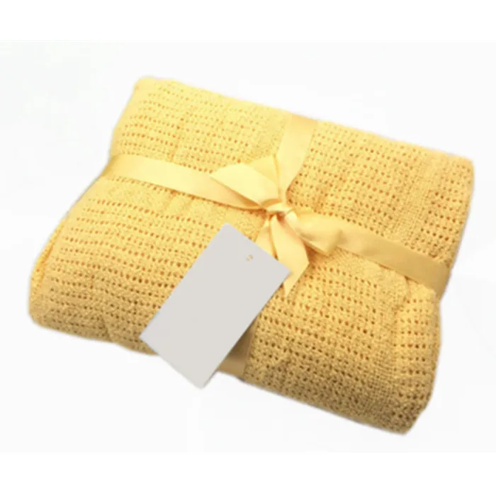 Bamboo Textile blanket Waffle Blanket Factory price Full size/Queen size/King size with logo