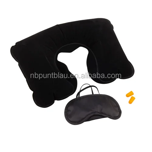 travel kit,travel set with pillow,eye shade and bag,3pcs