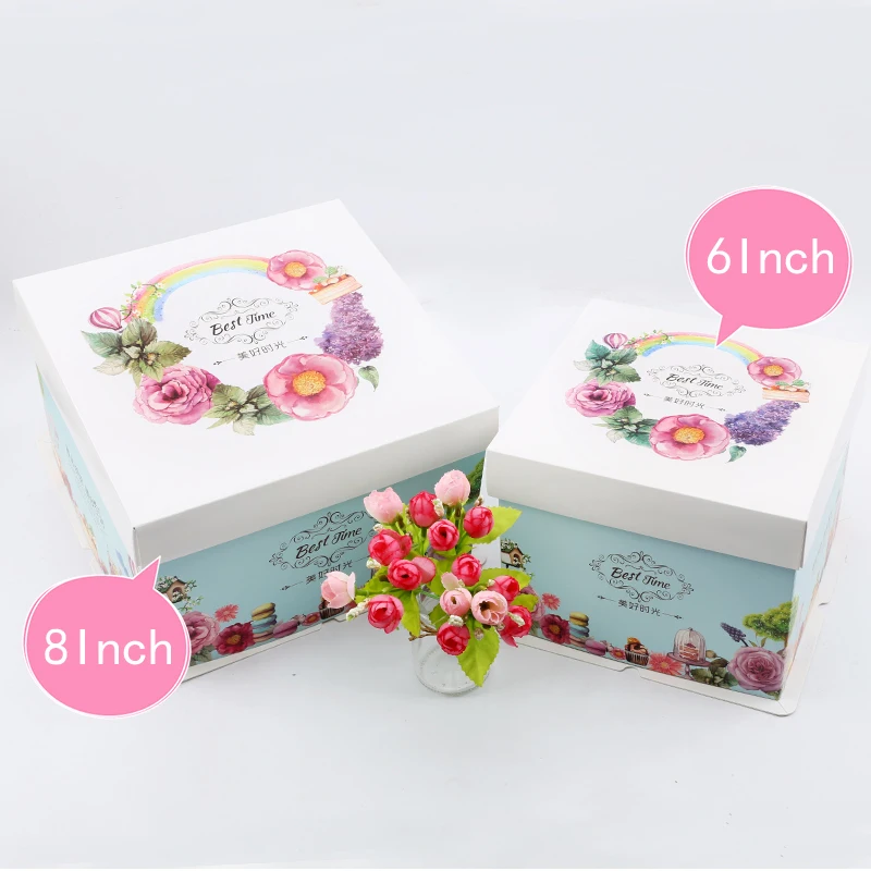 High Quality Corrugated Brown Embossing Round Packaging Supplies Custom Printed Cupcake Box Loaf Cake Boxes