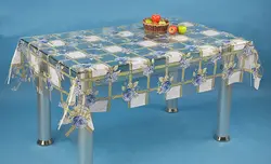 Tablecloth clear plastic table cover pvc embossed table cloth