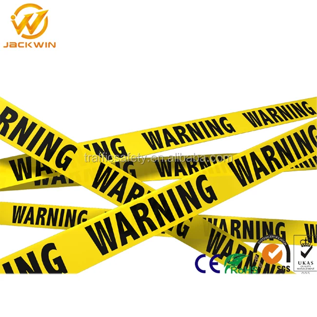 Customized Printing Reflective Danger Barricade Warning Tape for Construction Site