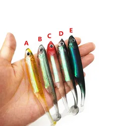 3' 4' 5' hollow belly paddle tail soft plastic fishing lure manufacturers soft minnow fishing bait