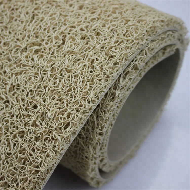
Top quality PVC coil mat in rolls with soft foam backing 