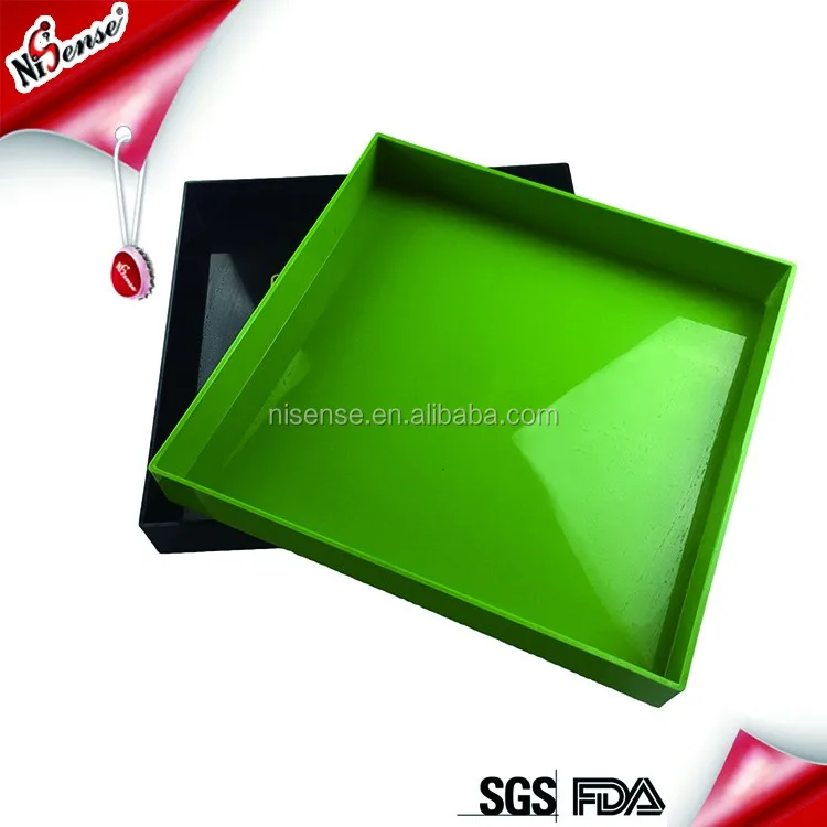 Plastic square sectional tray