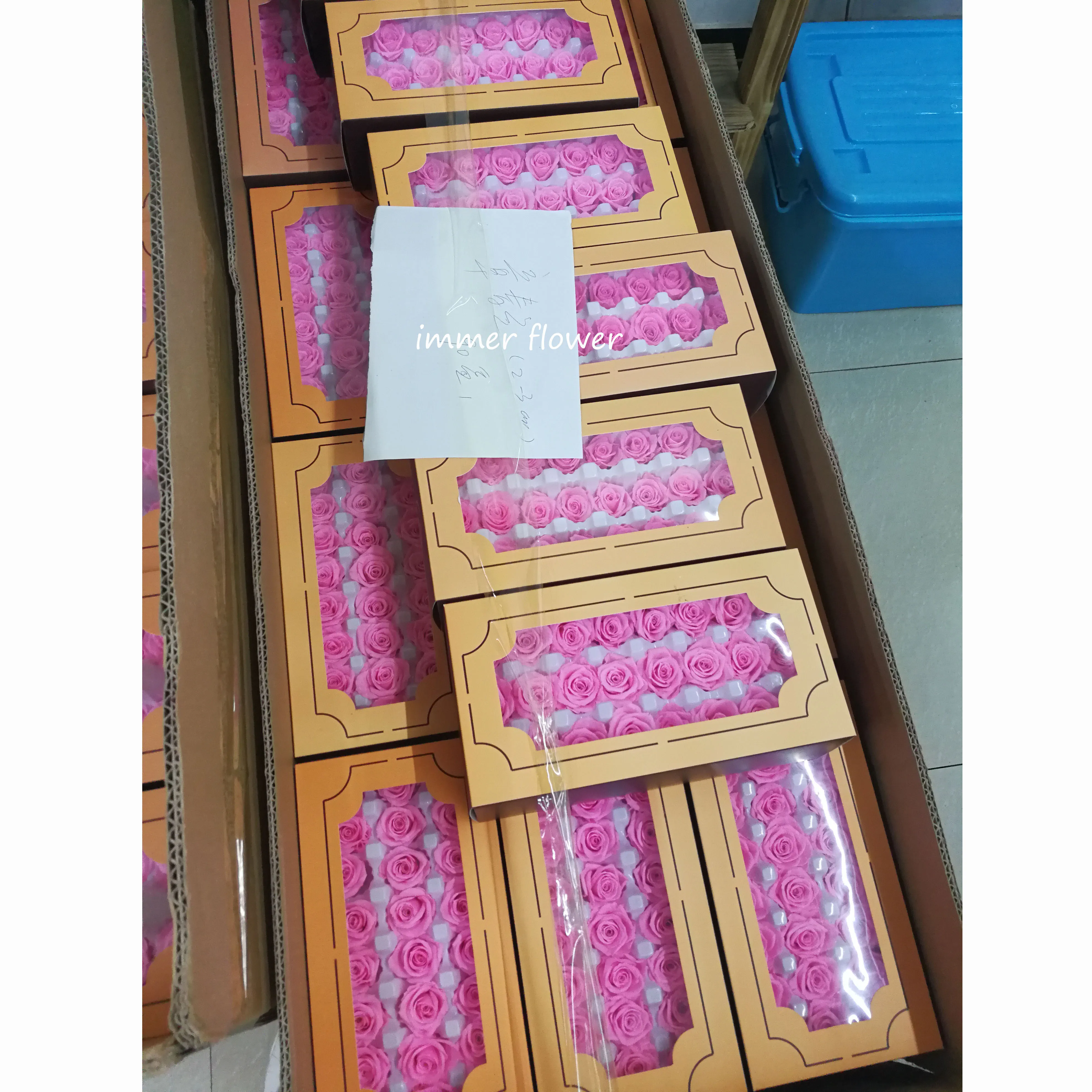 Mini preserved rose 2-3cm real rose flower make gift box