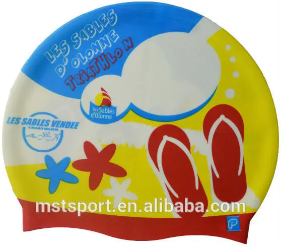 Hot sale adult silicone swim cap wholesale