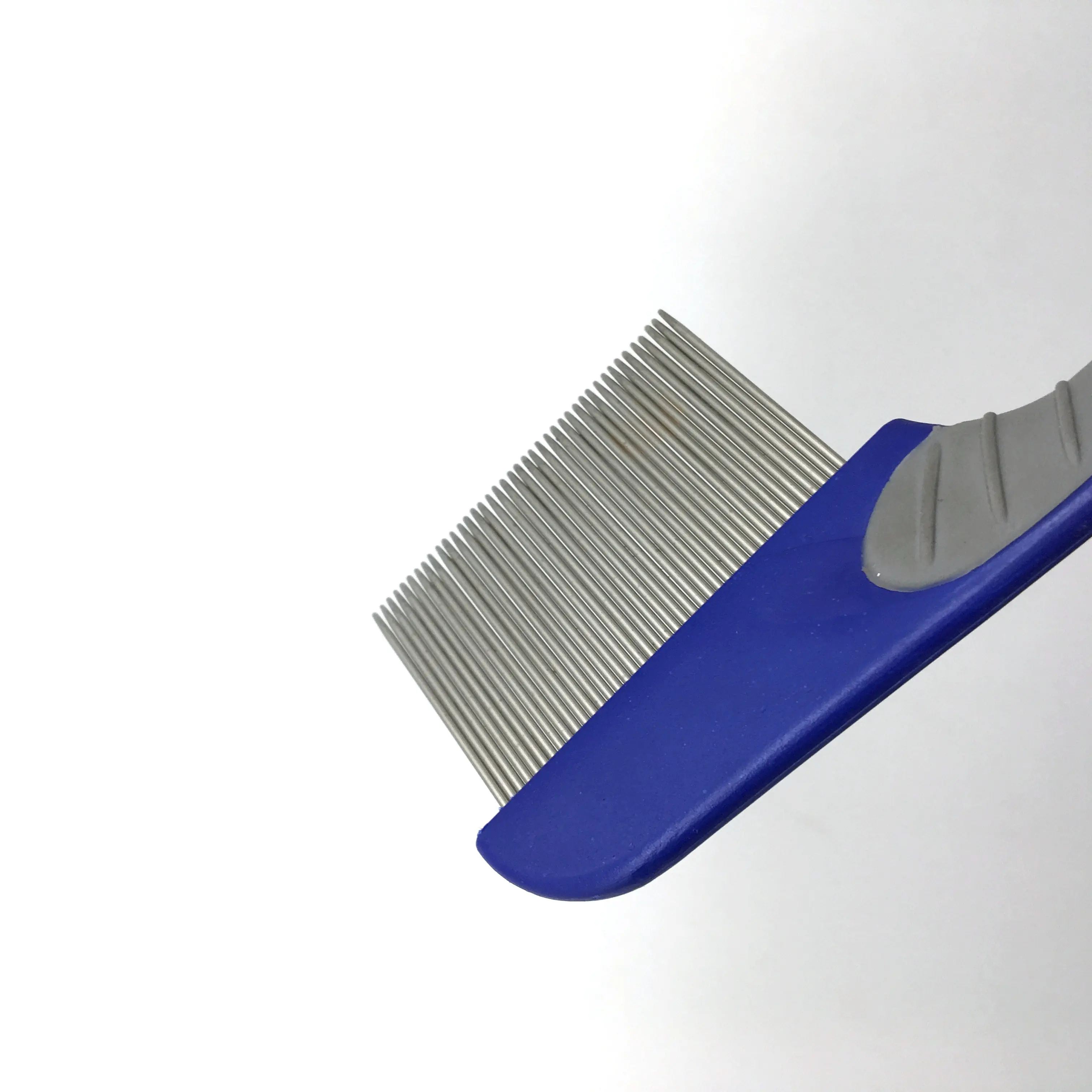 Long Rubber Anti Slip Plastic Handle Human Hair Lice Tick Louse Nit Flea Cleaning Removing Comb