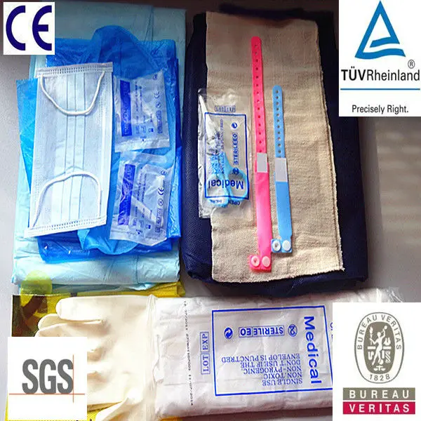 Sterile Hospital Gynecology Drape Pack Kits For Childbirth