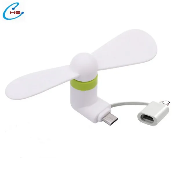 
2020 New Products High Quality 2/3 in 1 Type C Mini Usb fan for android and for iphone Portable cooling mini fan 