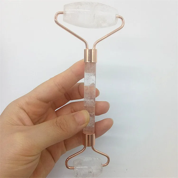 
Natural Welded Clear Quartz Jade Massager Jade Facial Roller For Beauty 