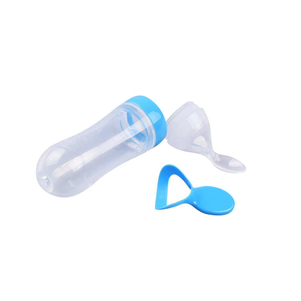 
Newborn Squirt Silicone Baby Feeding Food Bottle Dispensing Spoon 