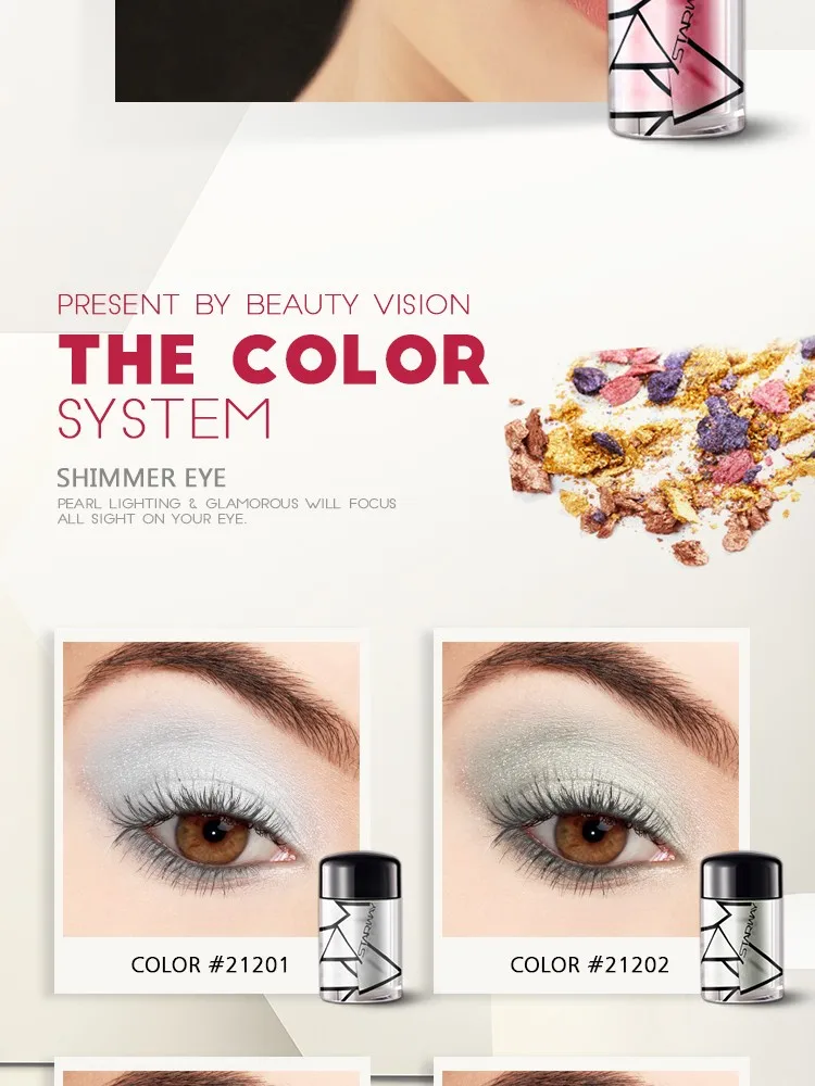 Makeup Cosmetics Eyeshdow Glitter Highlighter Shimmer Pigmented Eyeshadow Powder Eye glitter Loose Powder