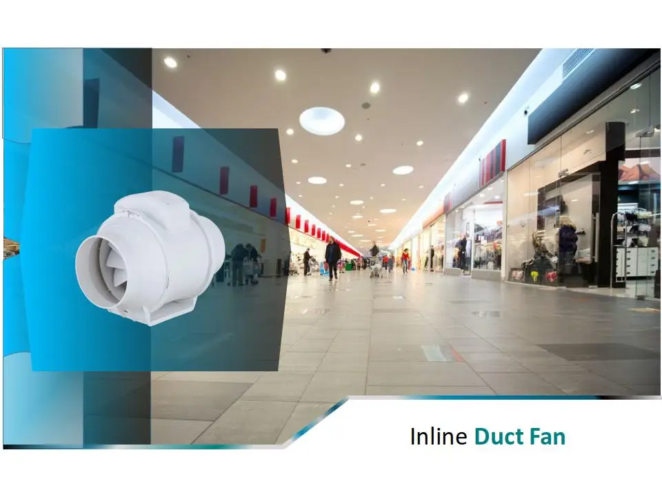 Two speed control duct fan DPT A Model Ball bearing motor mix flow inline fan