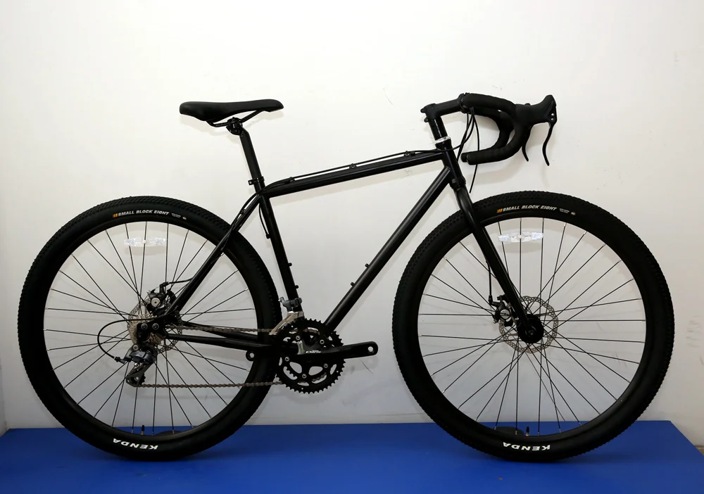 China gravel bike frame crmo-ly road bike  crmoly frameset  700C*38C or 2.0 tire