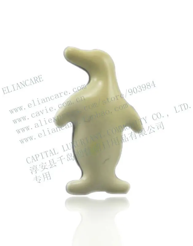 3.2g black mixed white penguin shapes bath oil beads
