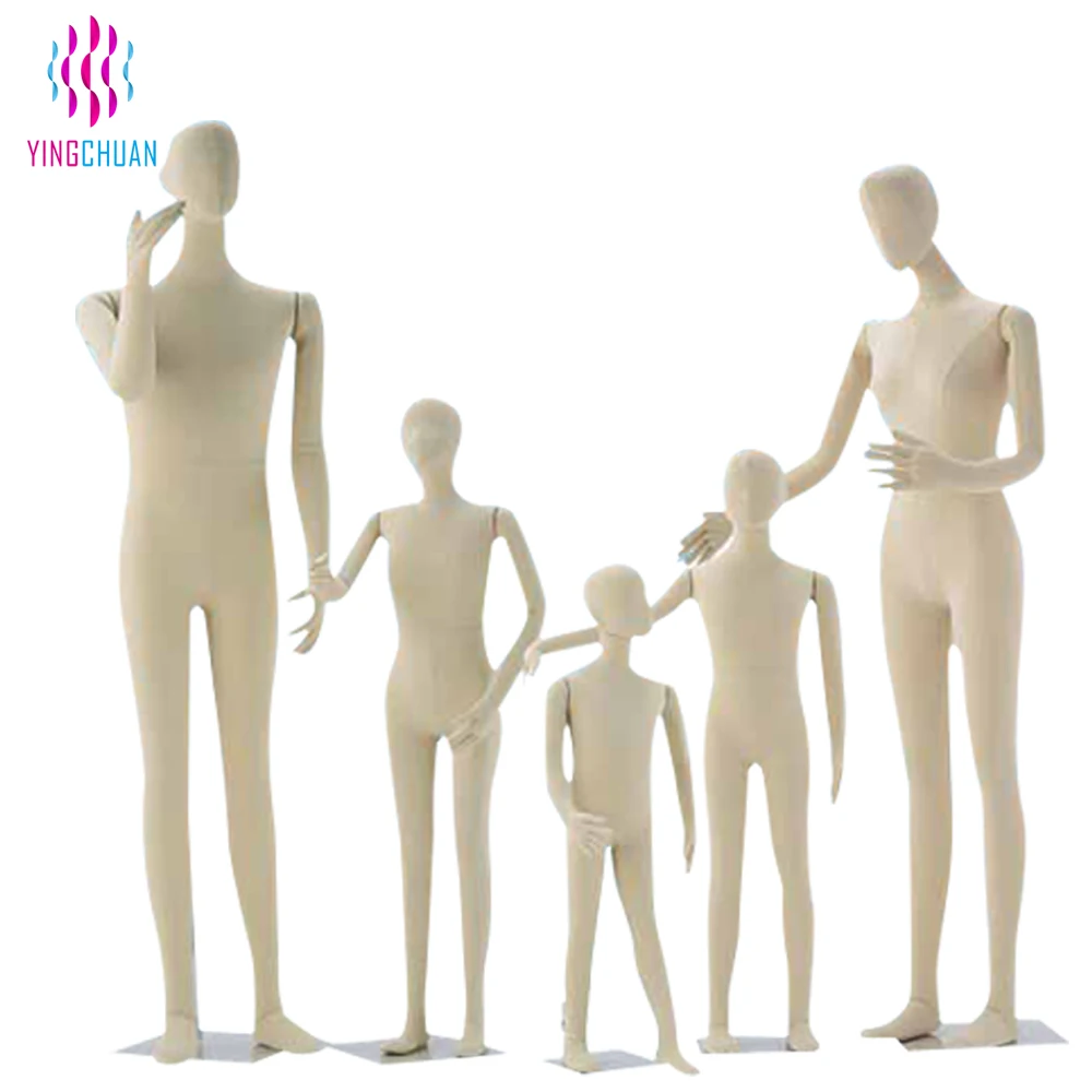 Realistic full body child adult foam mannequin soft mannequin