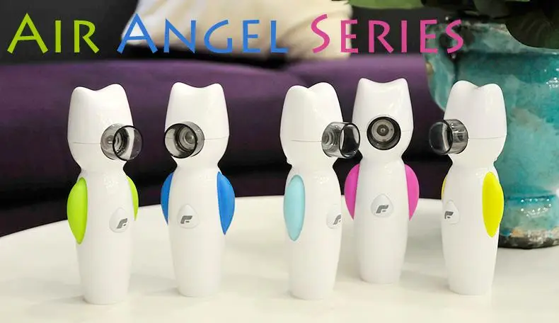 mini baby ultrasonic mesh inhaler nebulizer with music for cartoon shape LED breathing light Feellife portable mesh nebulizer