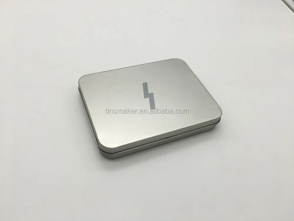 Top quality makeup tools perfume packaging metal tin boxes with hinged lid